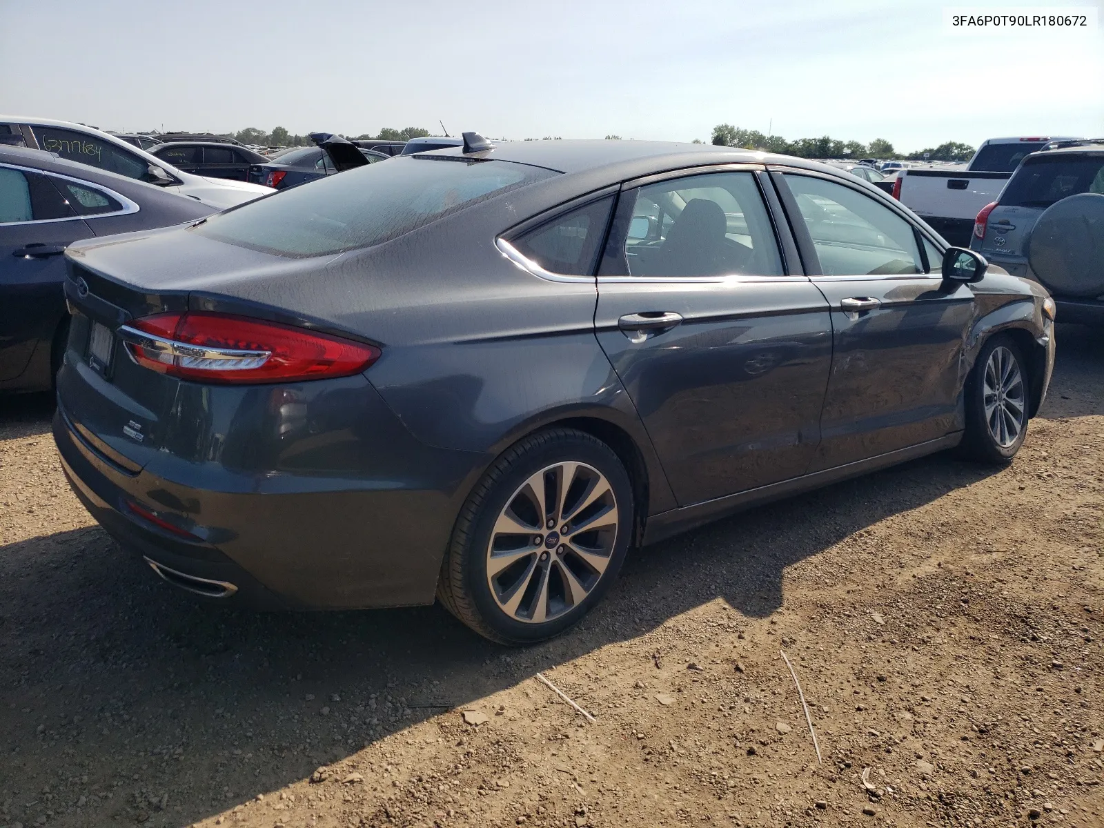 2020 Ford Fusion Se VIN: 3FA6P0T90LR180672 Lot: 63307944