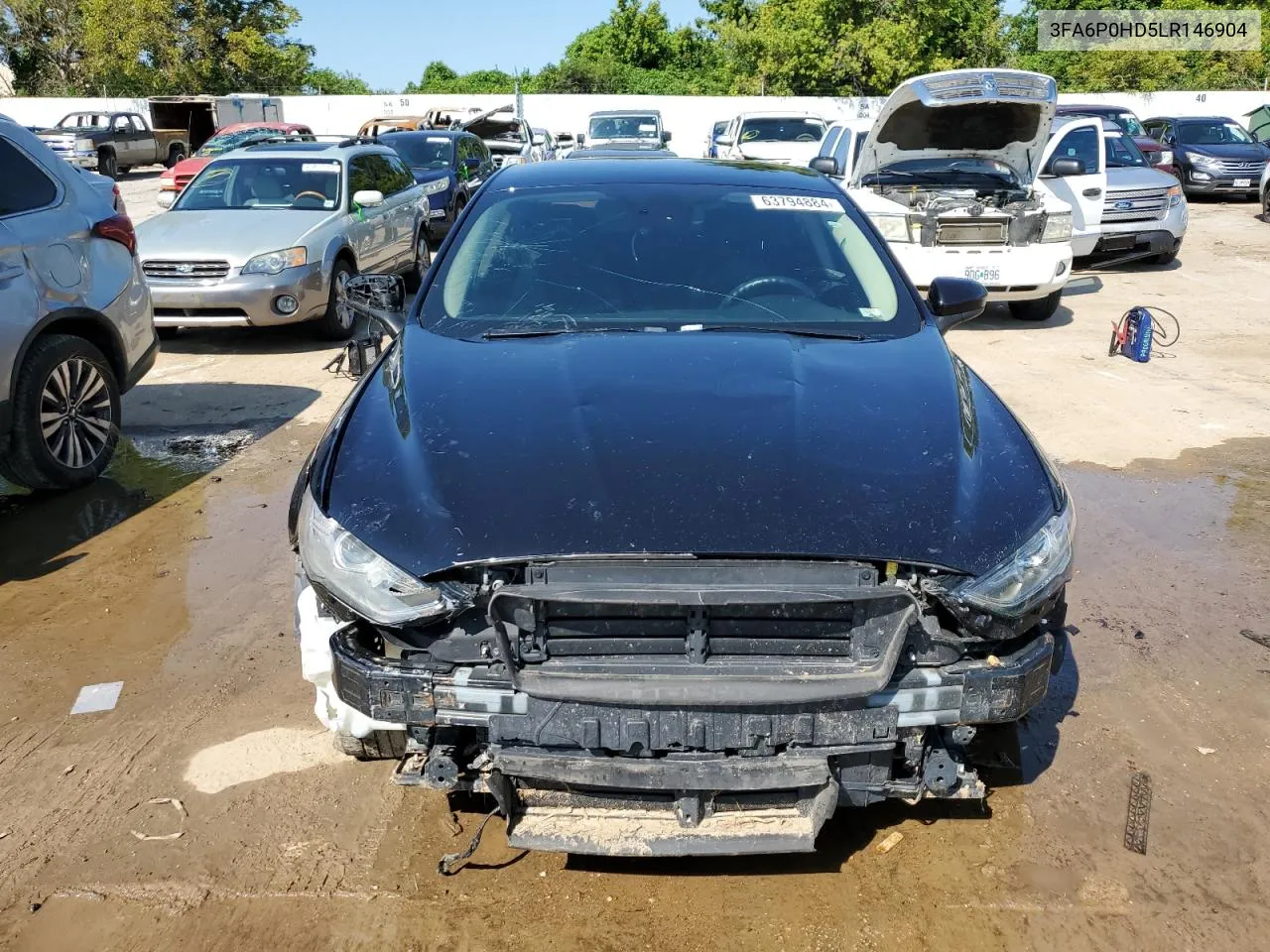 2020 Ford Fusion Se VIN: 3FA6P0HD5LR146904 Lot: 63794884