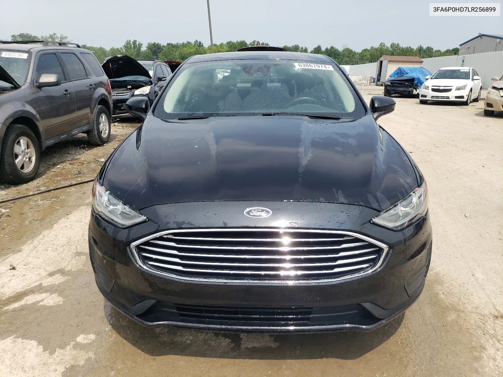 2020 Ford Fusion Se VIN: 3FA6P0HD7LR256899 Lot: 63867974