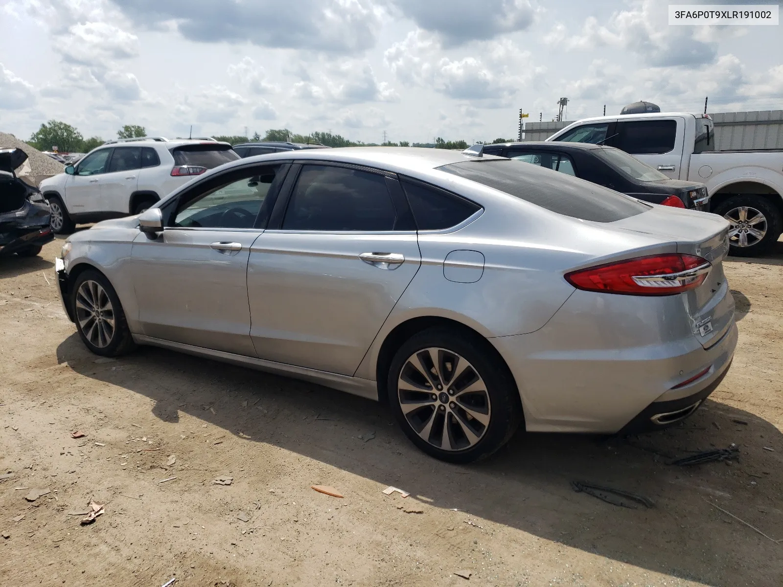 2020 Ford Fusion Se VIN: 3FA6P0T9XLR191002 Lot: 63884304