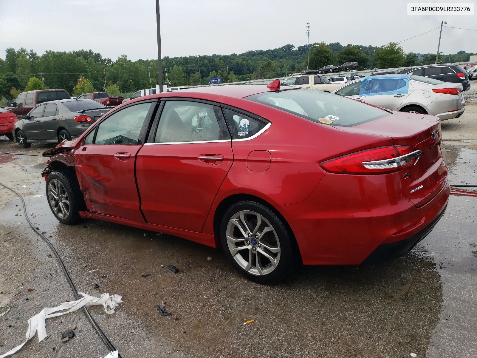 2020 Ford Fusion Sel VIN: 3FA6P0CD9LR233776 Lot: 63975864