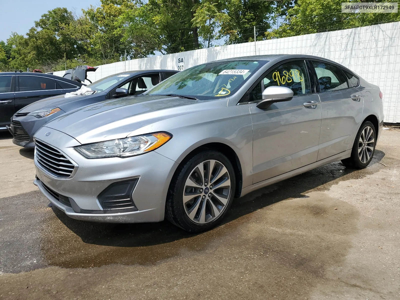 2020 Ford Fusion Se VIN: 3FA6P0T9XLR172949 Lot: 64215334