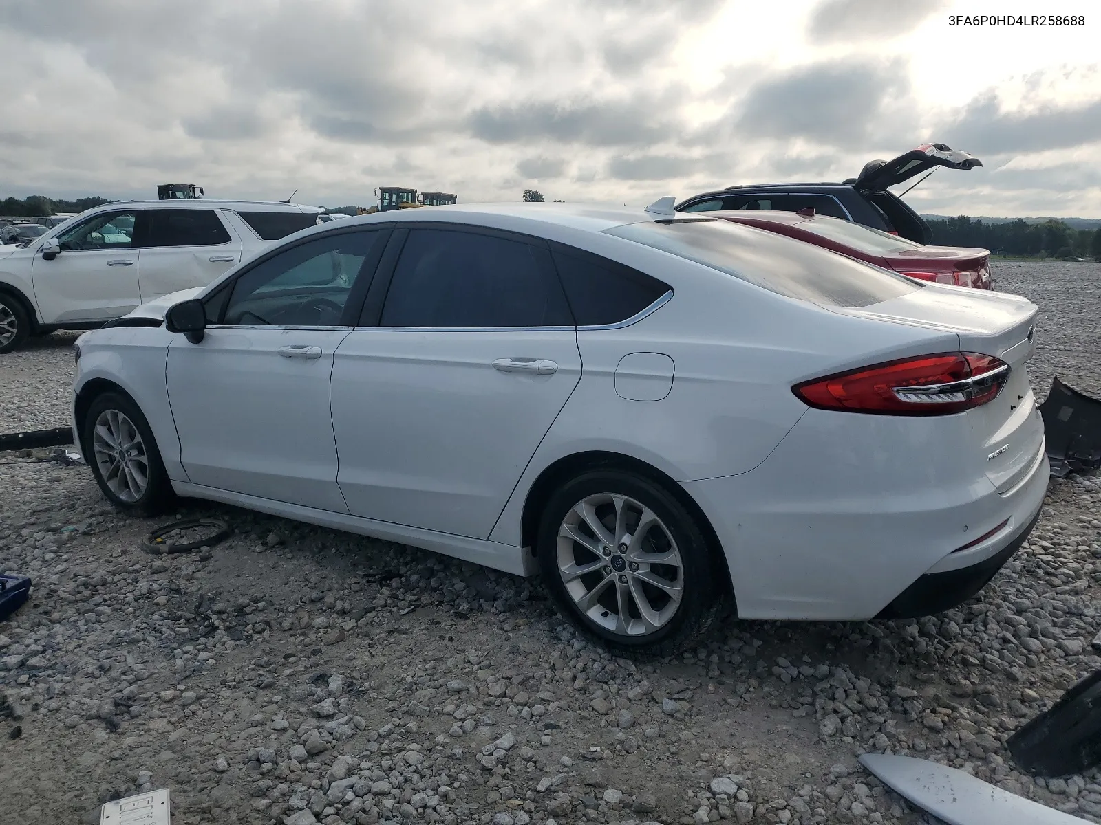 2020 Ford Fusion Se VIN: 3FA6P0HD4LR258688 Lot: 64237034