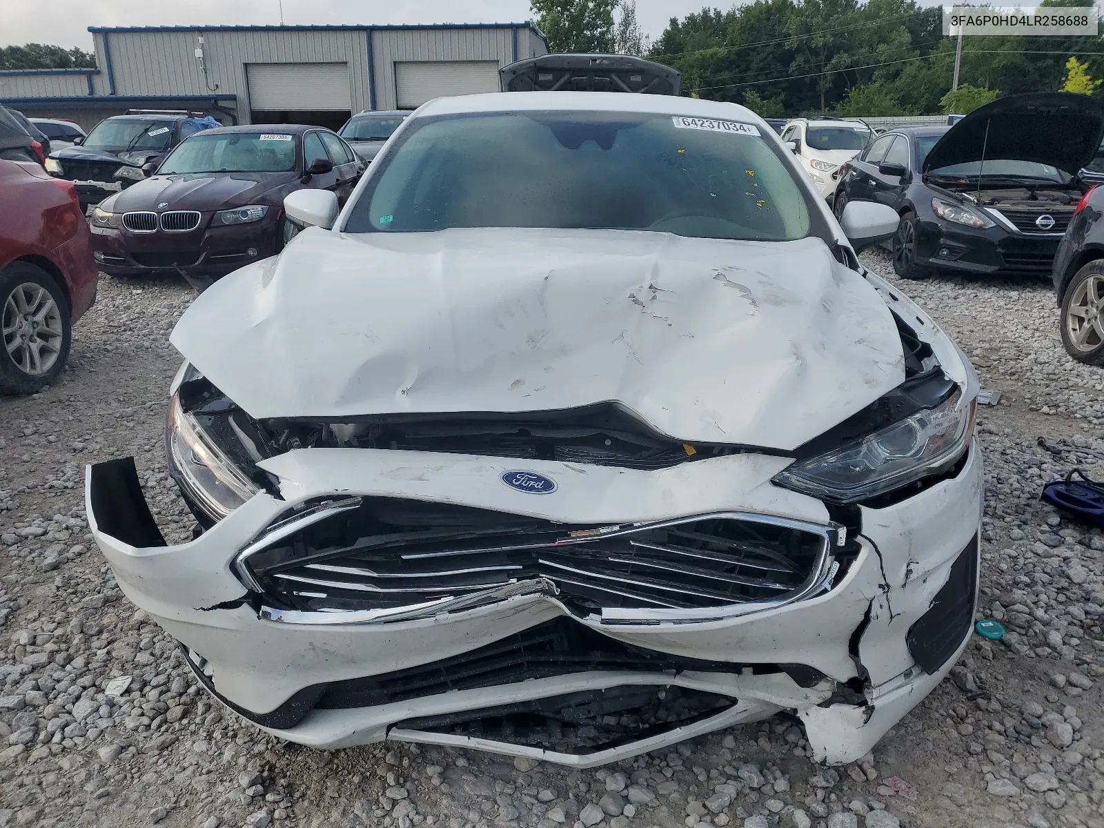 2020 Ford Fusion Se VIN: 3FA6P0HD4LR258688 Lot: 64237034