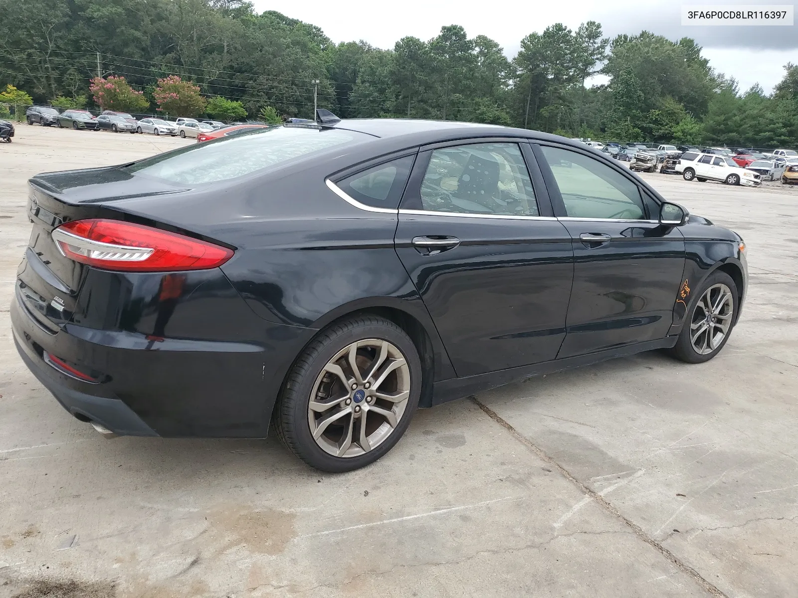 2020 Ford Fusion Sel VIN: 3FA6P0CD8LR116397 Lot: 64254714