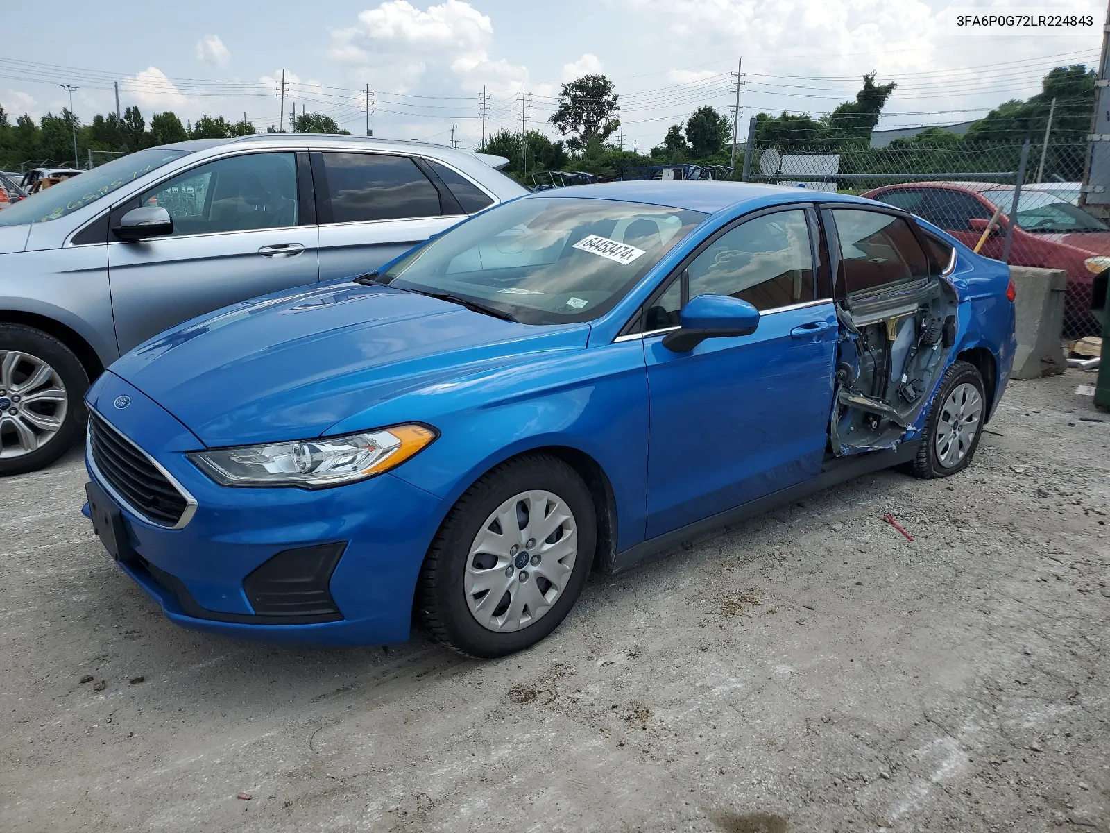 3FA6P0G72LR224843 2020 Ford Fusion S