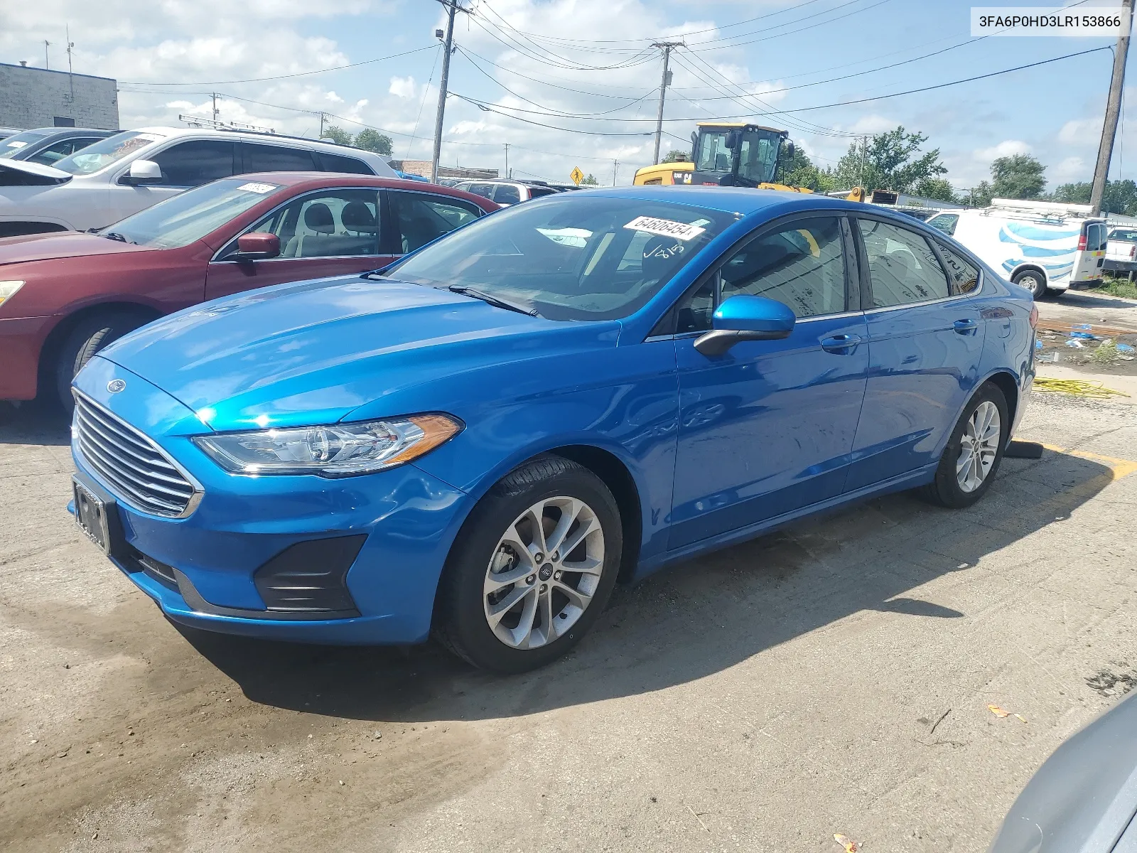 2020 Ford Fusion Se VIN: 3FA6P0HD3LR153866 Lot: 64606454