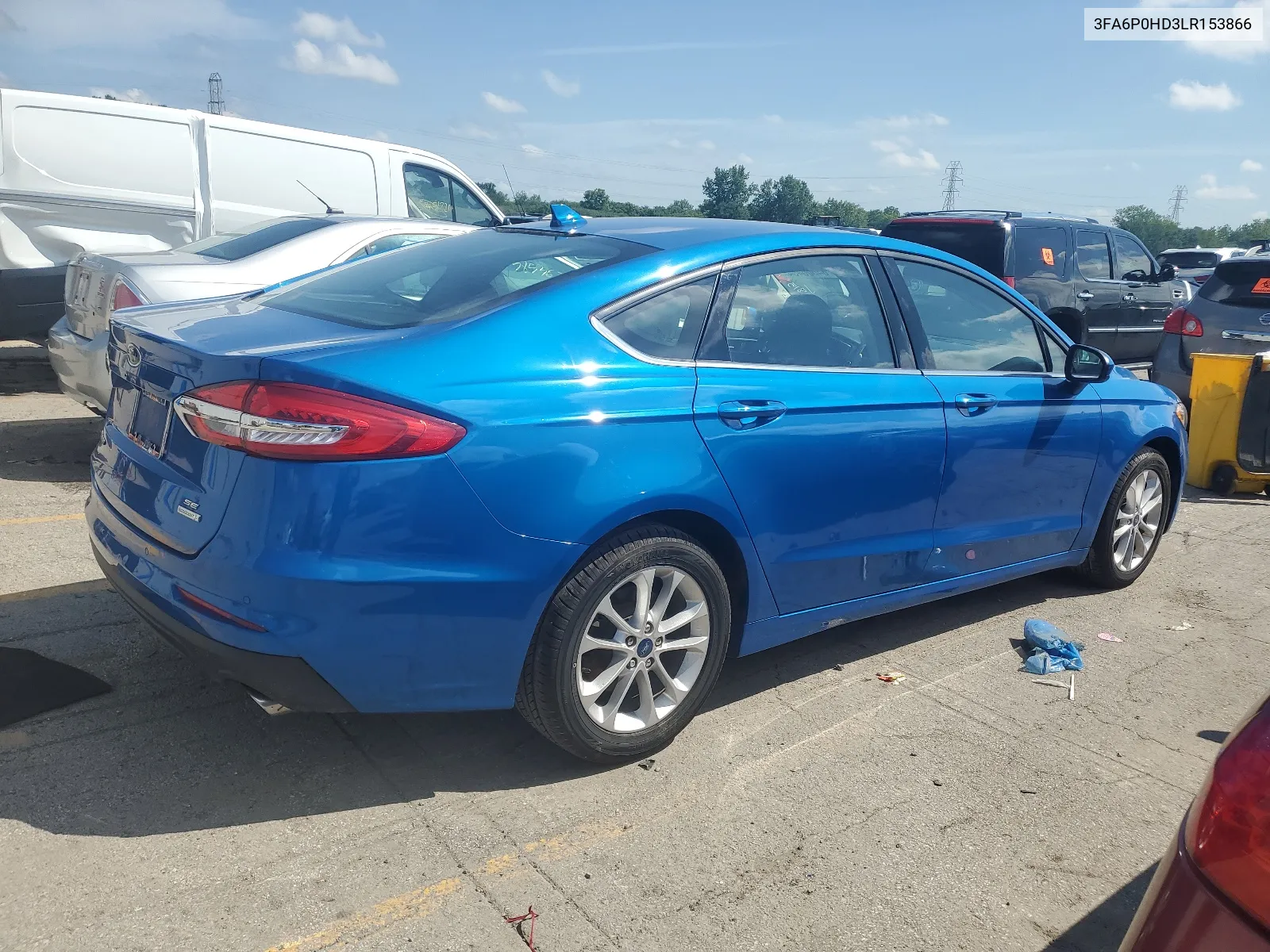 3FA6P0HD3LR153866 2020 Ford Fusion Se