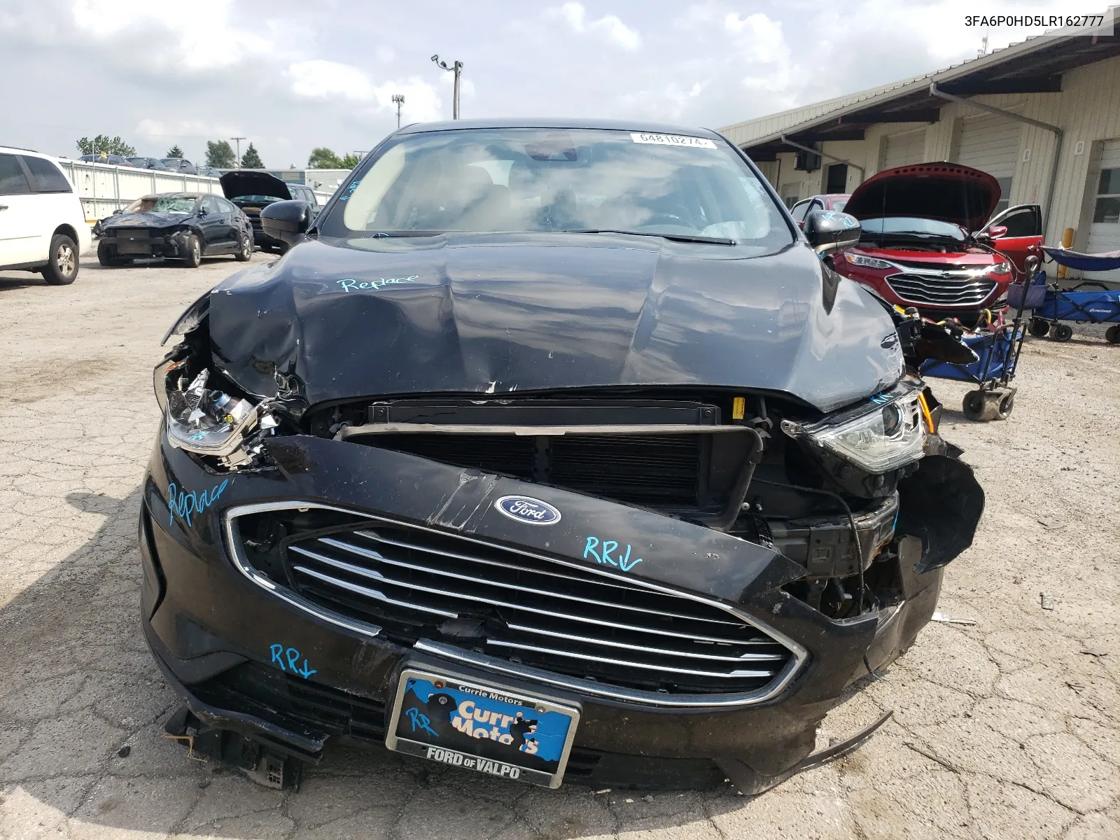 2020 Ford Fusion Se VIN: 3FA6P0HD5LR162777 Lot: 64810274