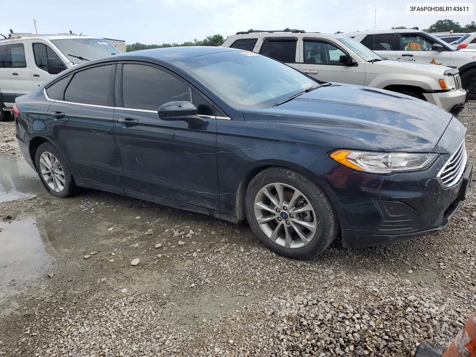 2020 Ford Fusion Se VIN: 3FA6P0HD8LR143611 Lot: 64819204