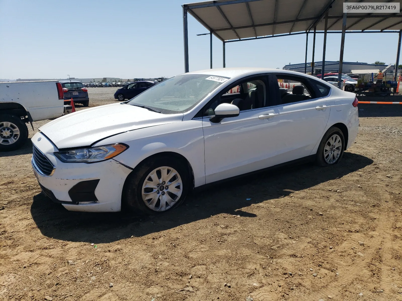 2020 Ford Fusion S VIN: 3FA6P0G79LR217419 Lot: 64977924