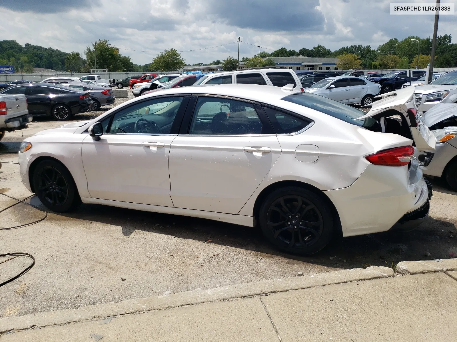 2020 Ford Fusion Se VIN: 3FA6P0HD1LR261838 Lot: 65190404