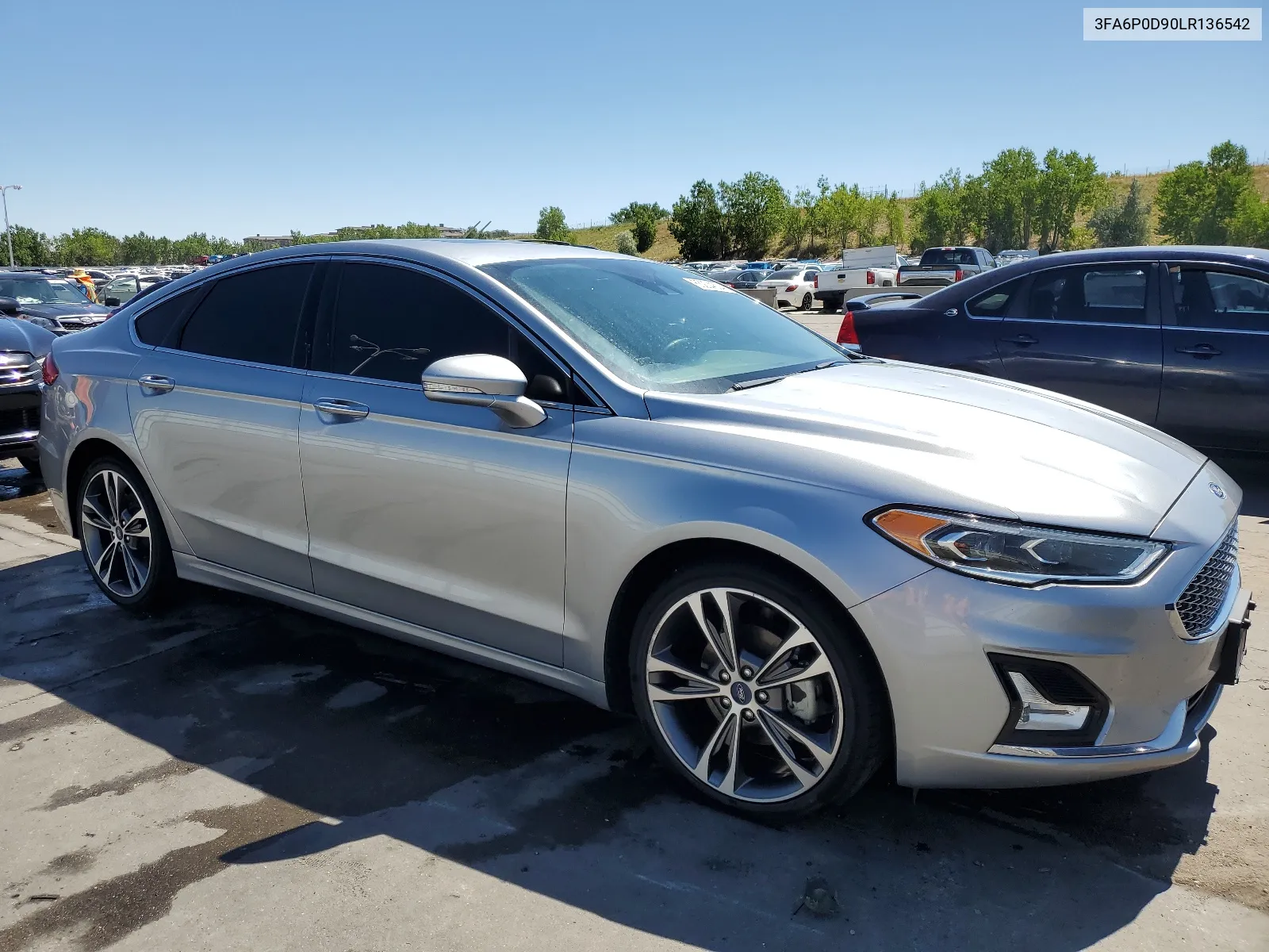 2020 Ford Fusion Titanium VIN: 3FA6P0D90LR136542 Lot: 65204834