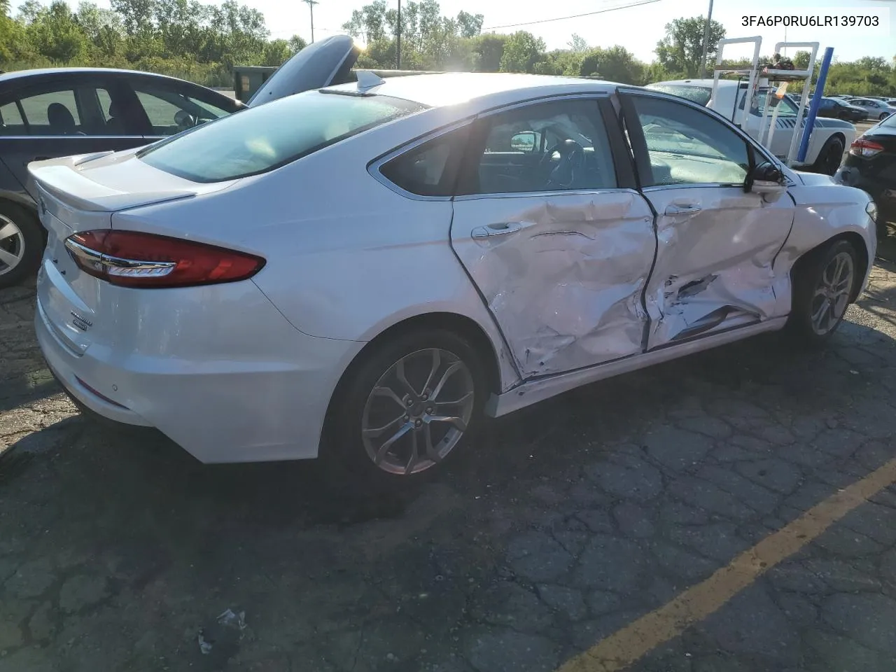 2020 Ford Fusion Titanium VIN: 3FA6P0RU6LR139703 Lot: 65333404