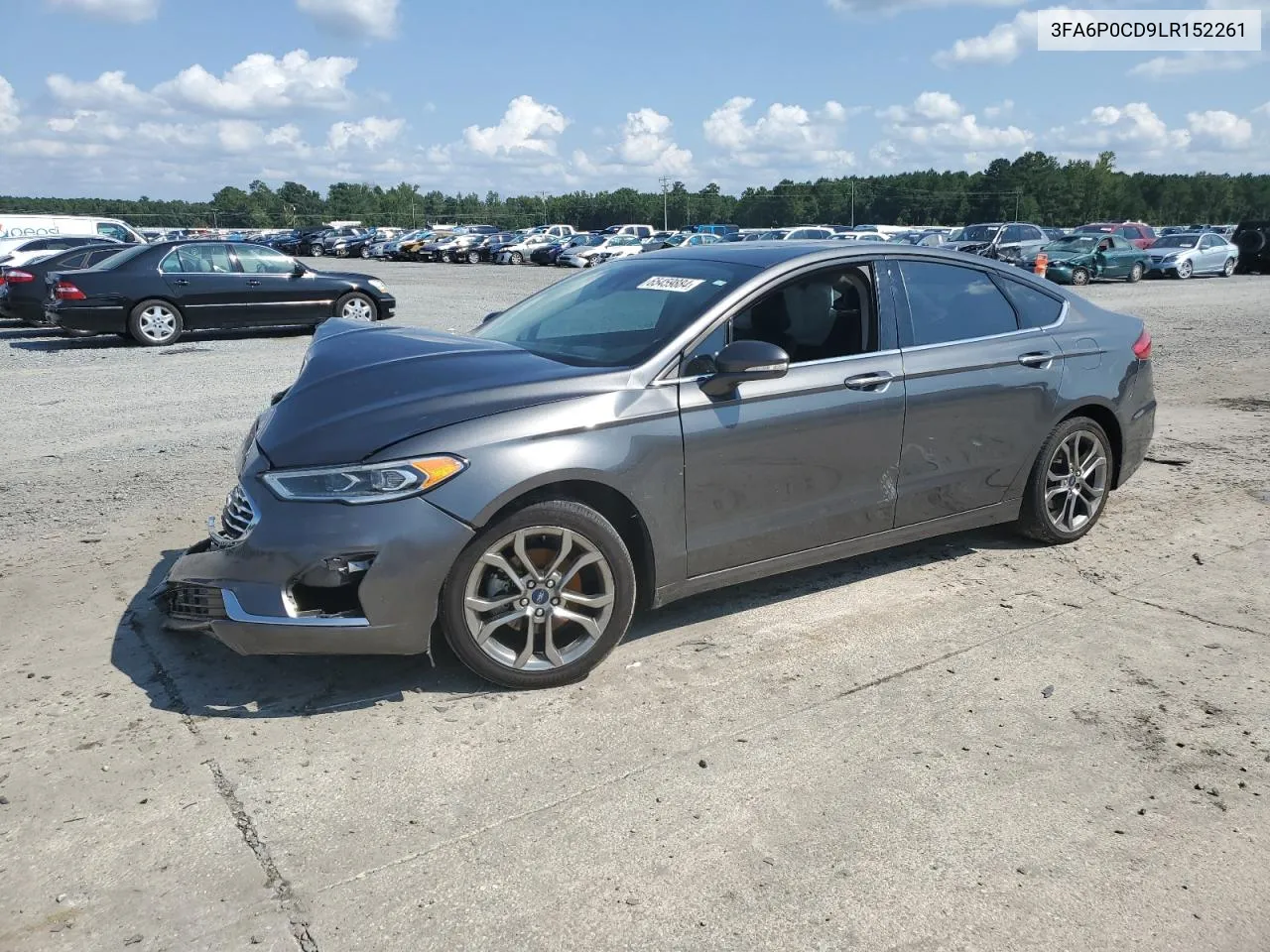 2020 Ford Fusion Sel VIN: 3FA6P0CD9LR152261 Lot: 65459884