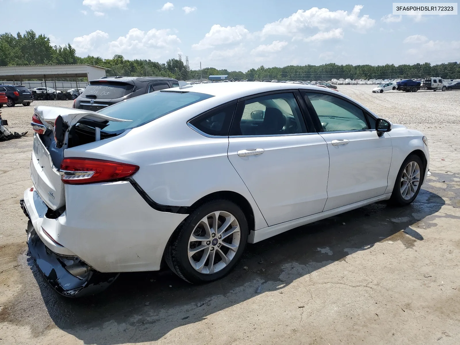 2020 Ford Fusion Se VIN: 3FA6P0HD5LR172323 Lot: 65819324