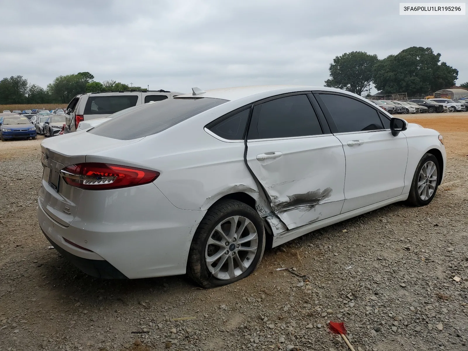 2020 Ford Fusion Se VIN: 3FA6P0LU1LR195296 Lot: 65863574