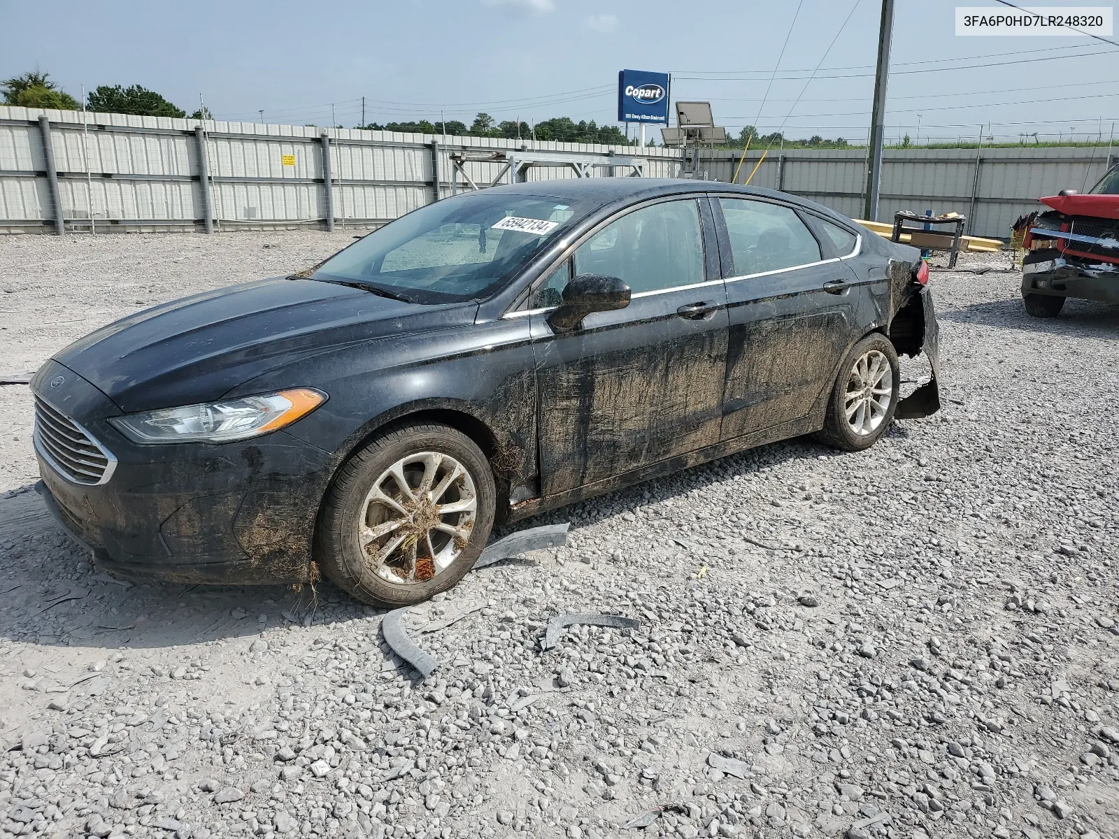 2020 Ford Fusion Se VIN: 3FA6P0HD7LR248320 Lot: 65942134