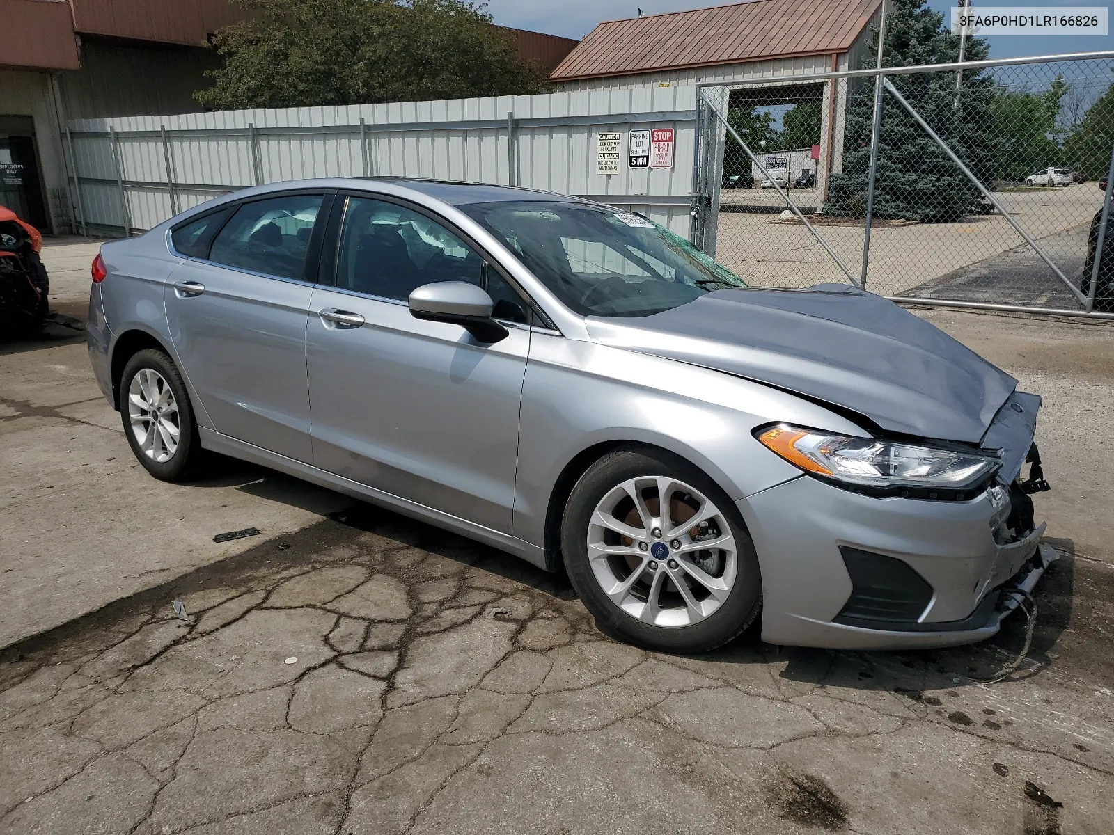 2020 Ford Fusion Se VIN: 3FA6P0HD1LR166826 Lot: 65962284