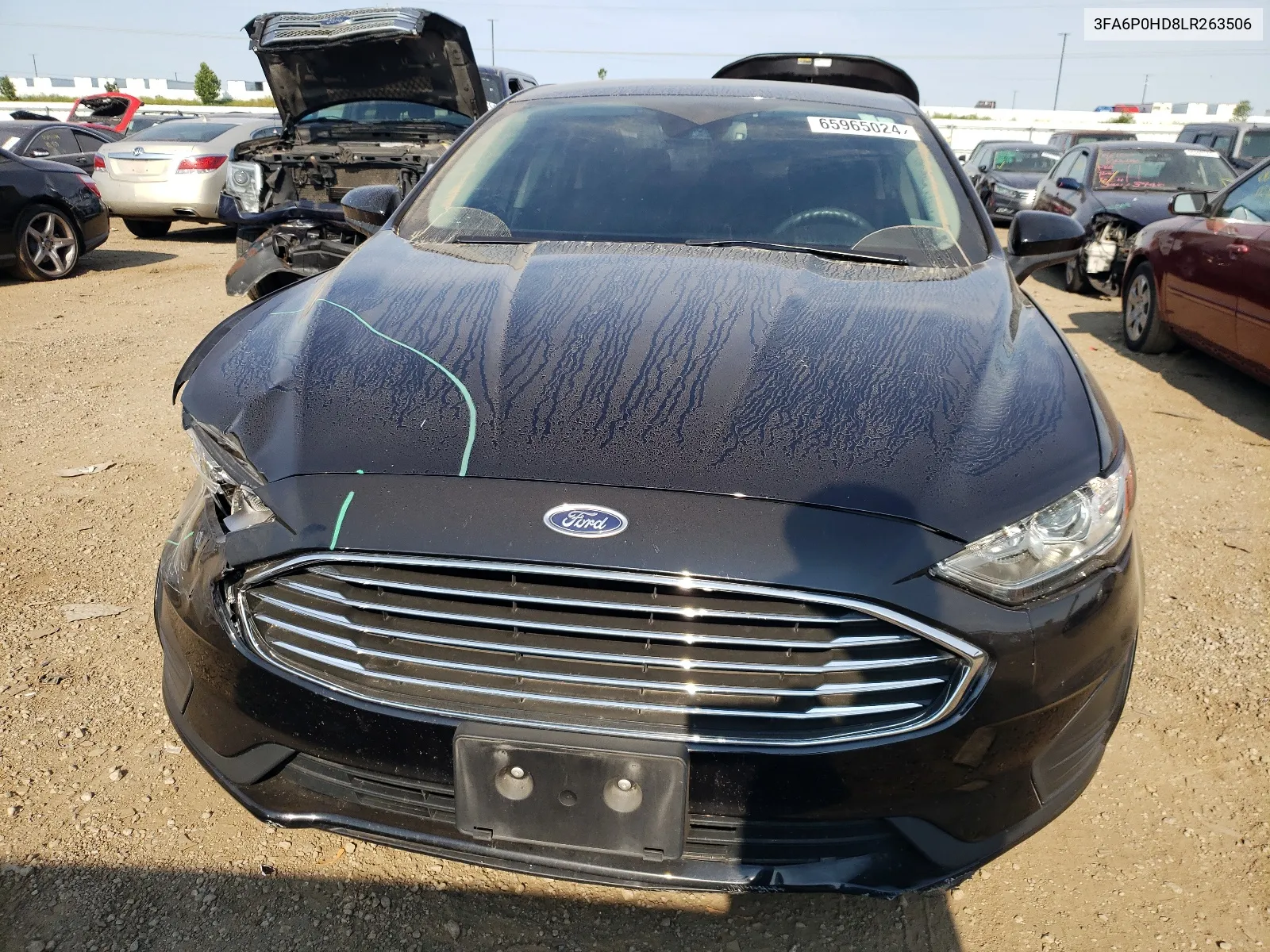 2020 Ford Fusion Se VIN: 3FA6P0HD8LR263506 Lot: 65965024