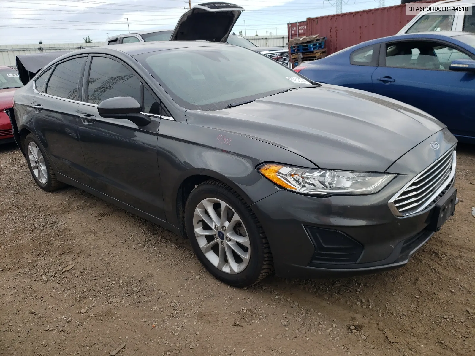 2020 Ford Fusion Se VIN: 3FA6P0HD0LR144610 Lot: 66121354