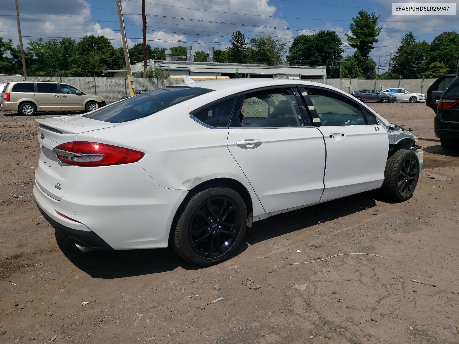 3FA6P0HD6LR259471 2020 Ford Fusion Se