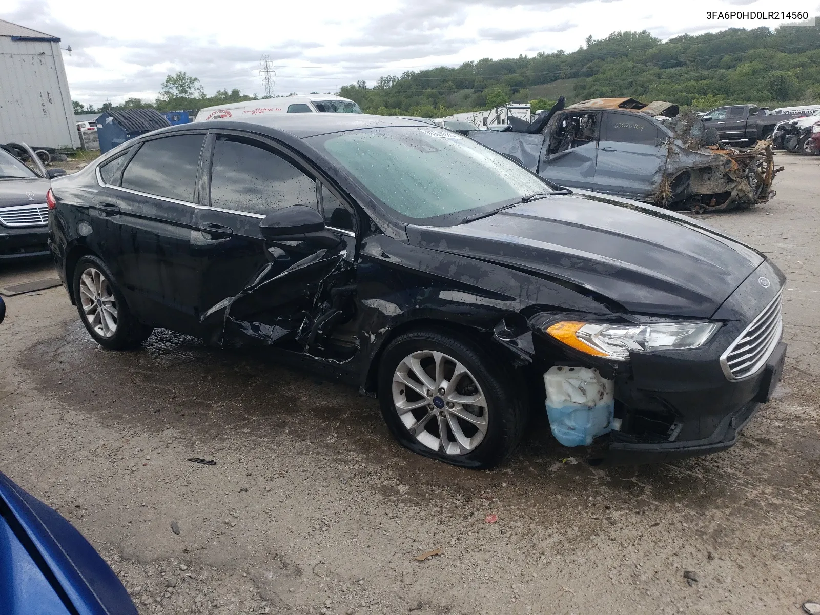 2020 Ford Fusion Se VIN: 3FA6P0HD0LR214560 Lot: 66500734