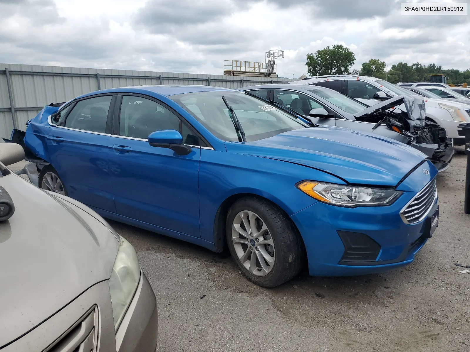 2020 Ford Fusion Se VIN: 3FA6P0HD2LR150912 Lot: 66612114