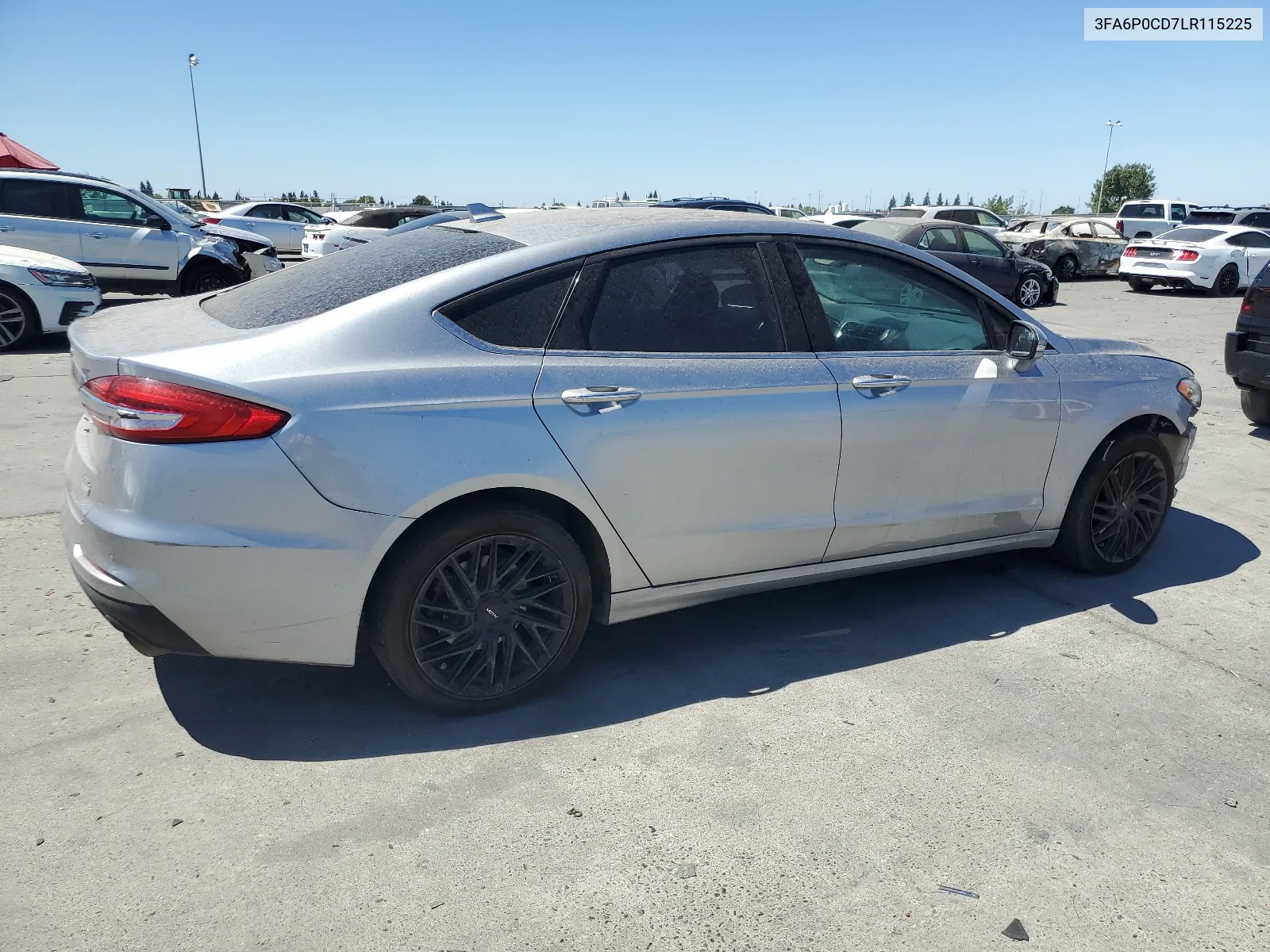 2020 Ford Fusion Sel VIN: 3FA6P0CD7LR115225 Lot: 66821384