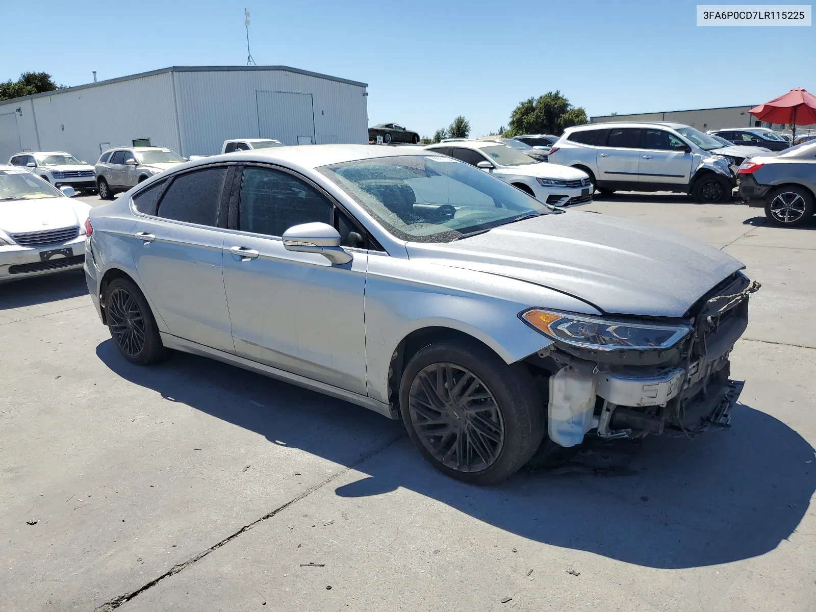 2020 Ford Fusion Sel VIN: 3FA6P0CD7LR115225 Lot: 66821384