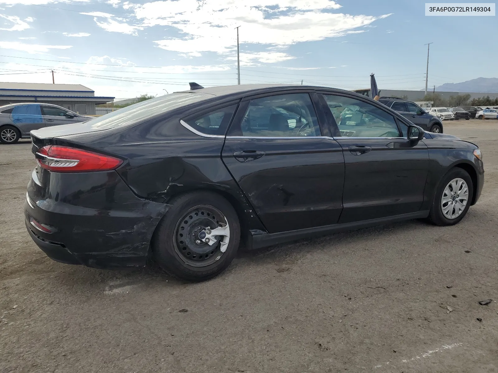 2020 Ford Fusion S VIN: 3FA6P0G72LR149304 Lot: 66928424