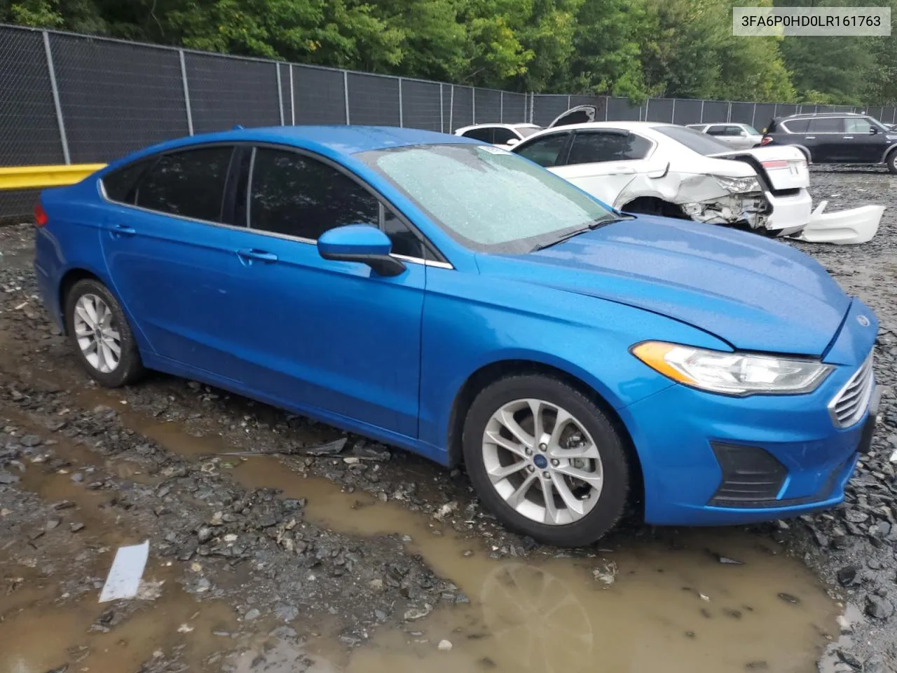 2020 Ford Fusion Se VIN: 3FA6P0HD0LR161763 Lot: 66980574