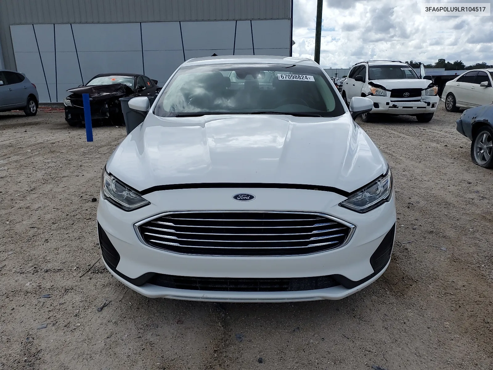 2020 Ford Fusion Se VIN: 3FA6P0LU9LR104517 Lot: 67098824