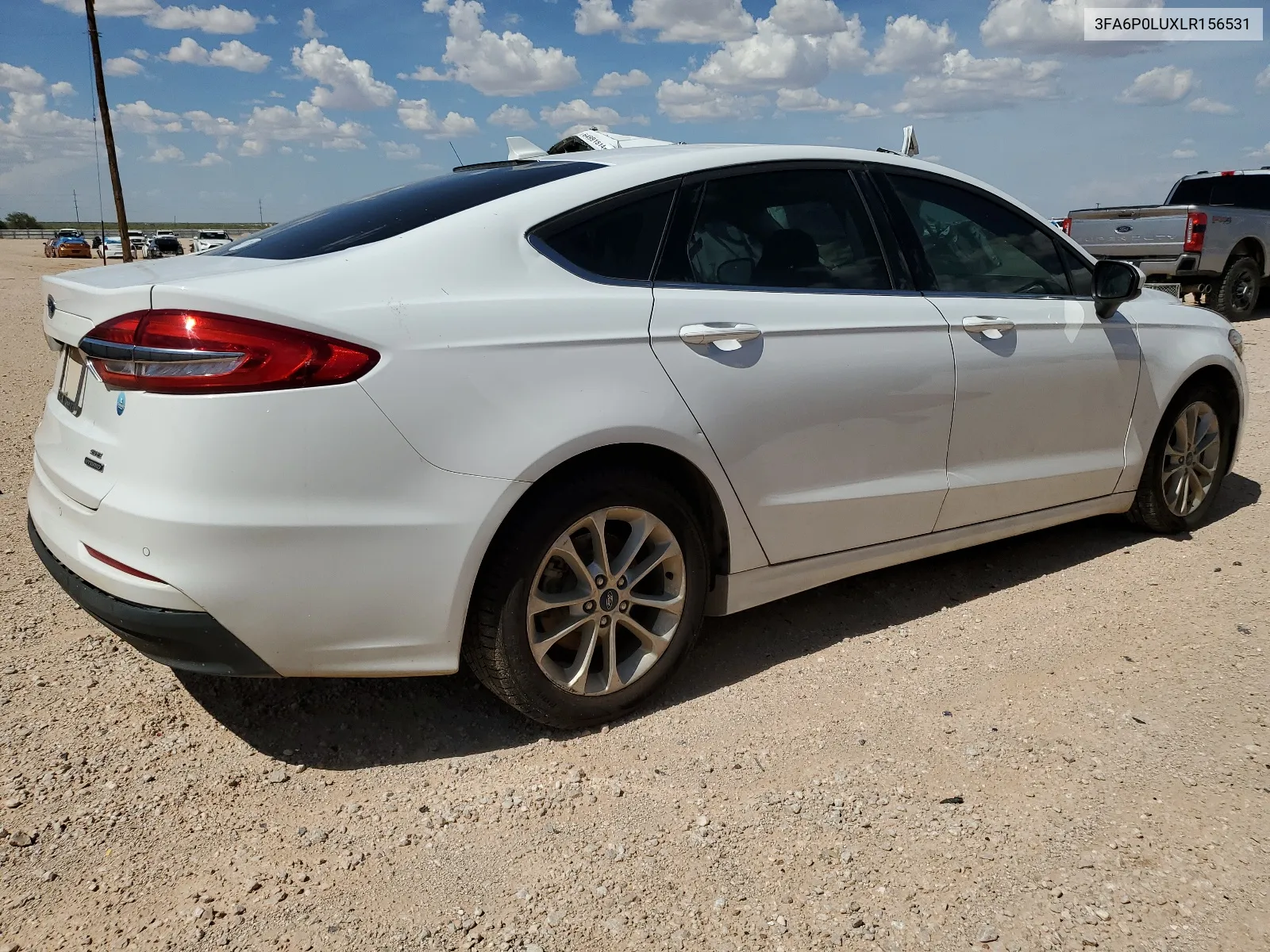 2020 Ford Fusion Se VIN: 3FA6P0LUXLR156531 Lot: 67293564