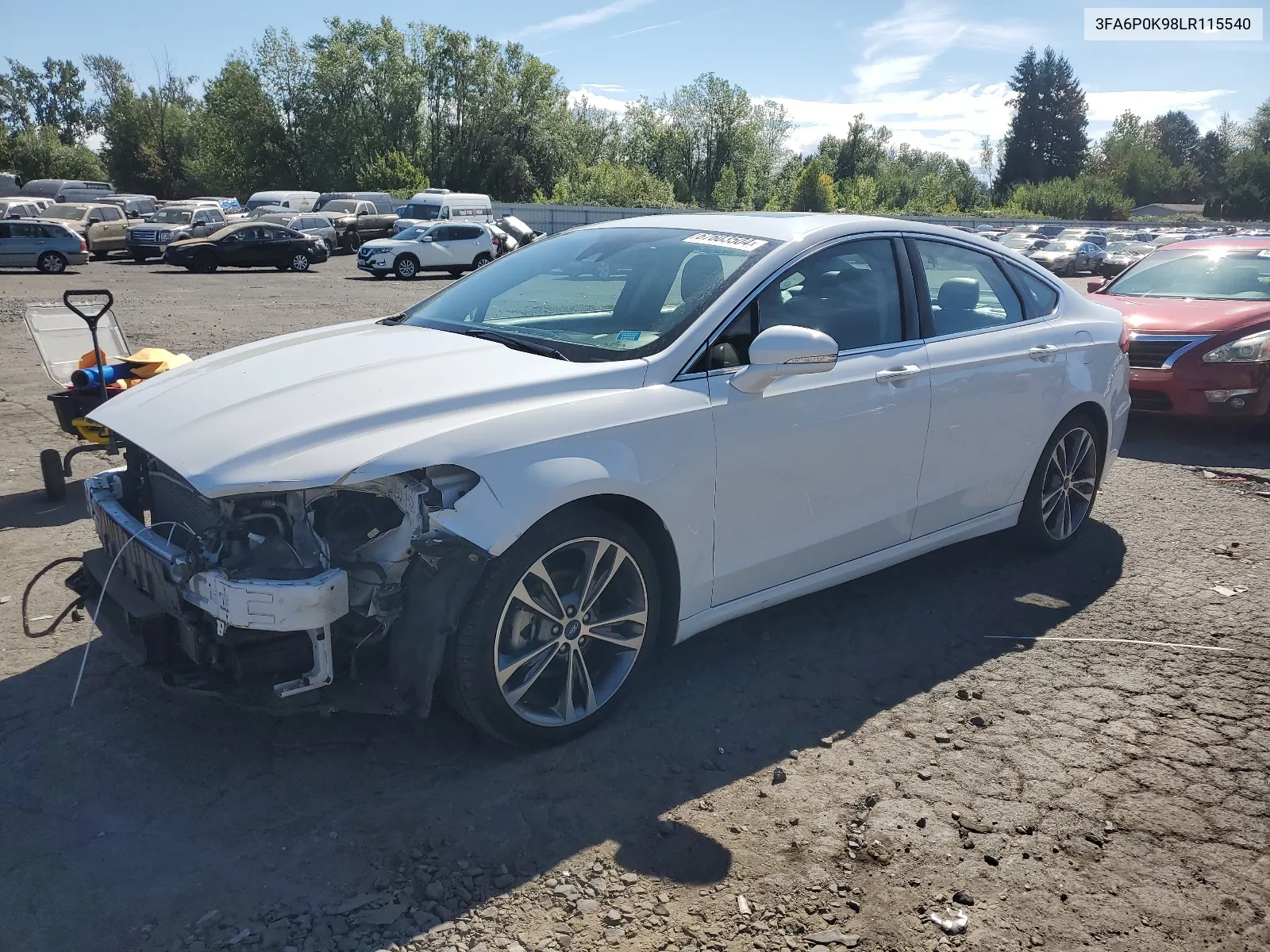 2020 Ford Fusion Titanium VIN: 3FA6P0K98LR115540 Lot: 67603504