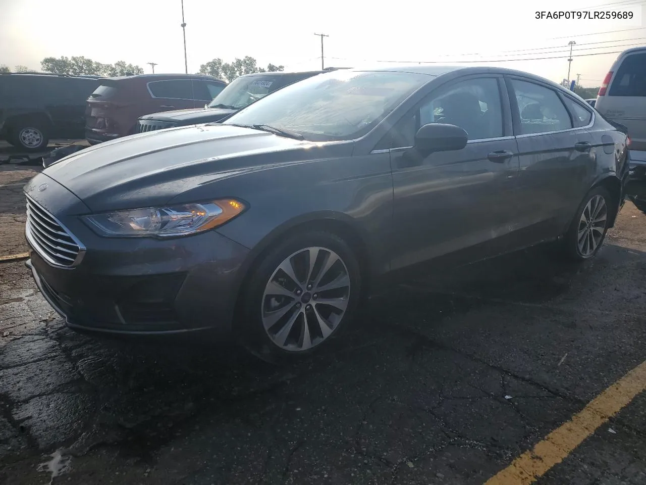 2020 Ford Fusion Se VIN: 3FA6P0T97LR259689 Lot: 67609364