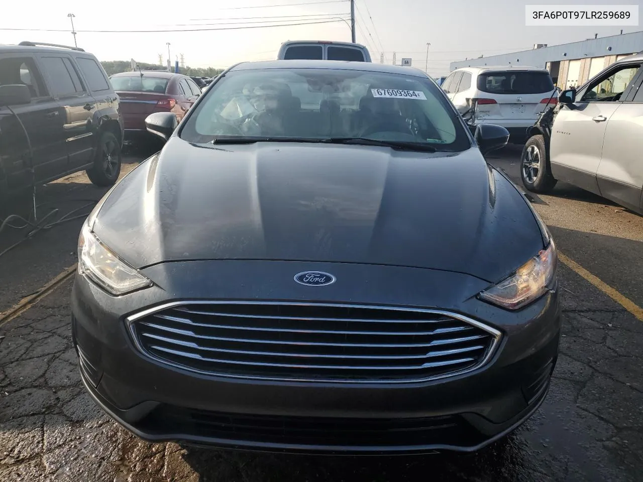 2020 Ford Fusion Se VIN: 3FA6P0T97LR259689 Lot: 67609364