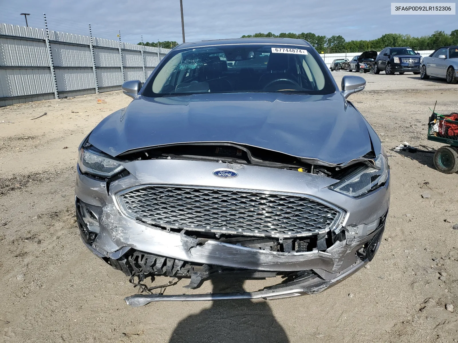 2020 Ford Fusion Titanium VIN: 3FA6P0D92LR152306 Lot: 67744874