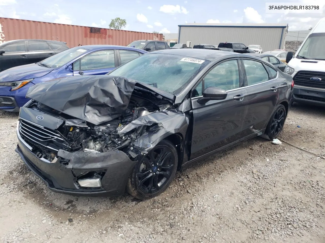 2020 Ford Fusion Se VIN: 3FA6P0HD8LR183798 Lot: 67746074