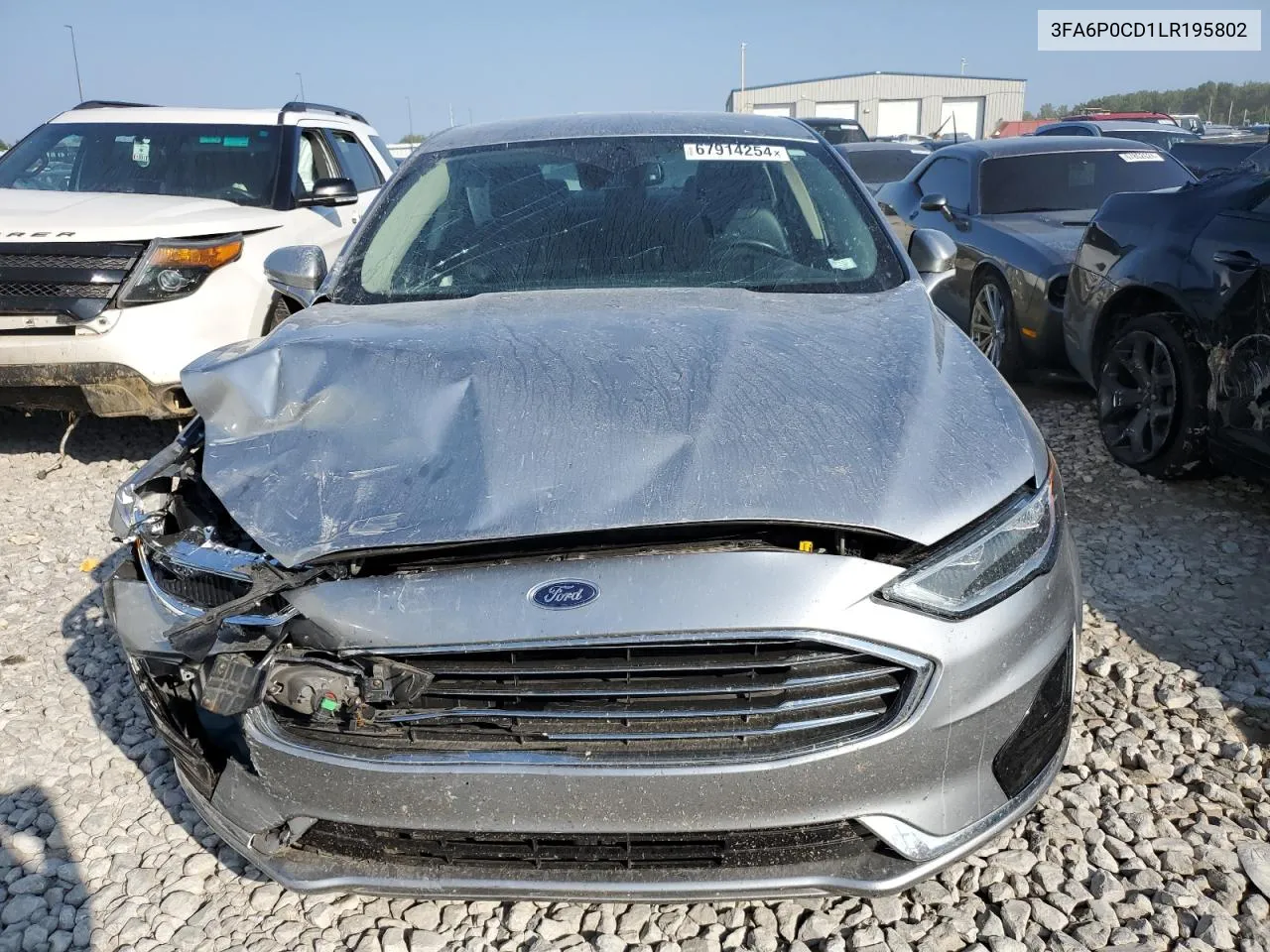 2020 Ford Fusion Sel VIN: 3FA6P0CD1LR195802 Lot: 67914254