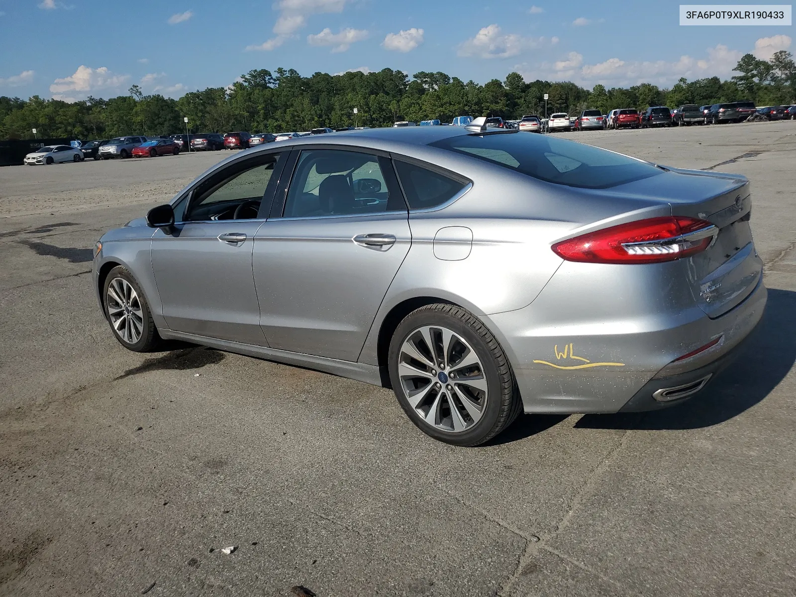 2020 Ford Fusion Se VIN: 3FA6P0T9XLR190433 Lot: 67953904