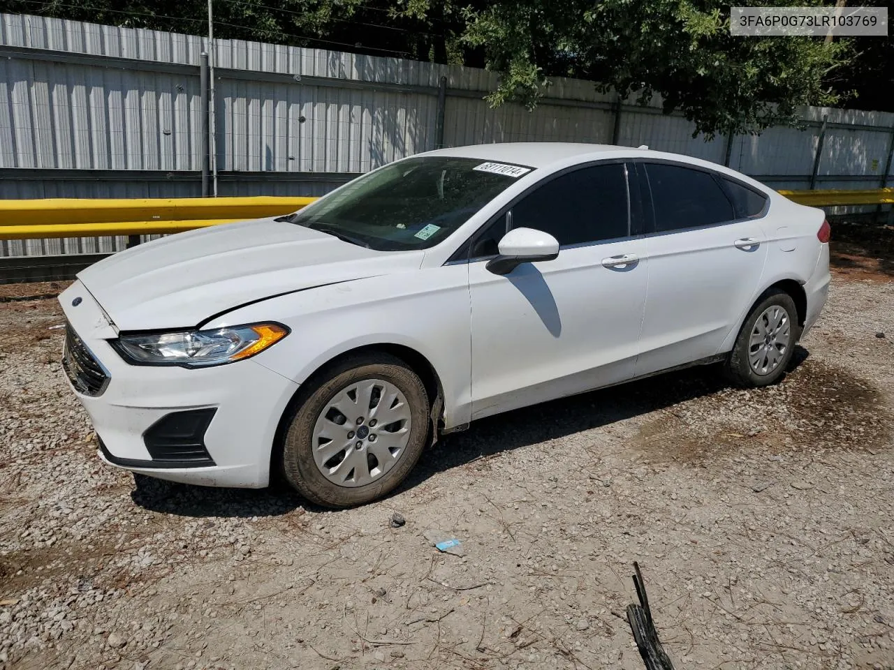 2020 Ford Fusion S VIN: 3FA6P0G73LR103769 Lot: 68111014