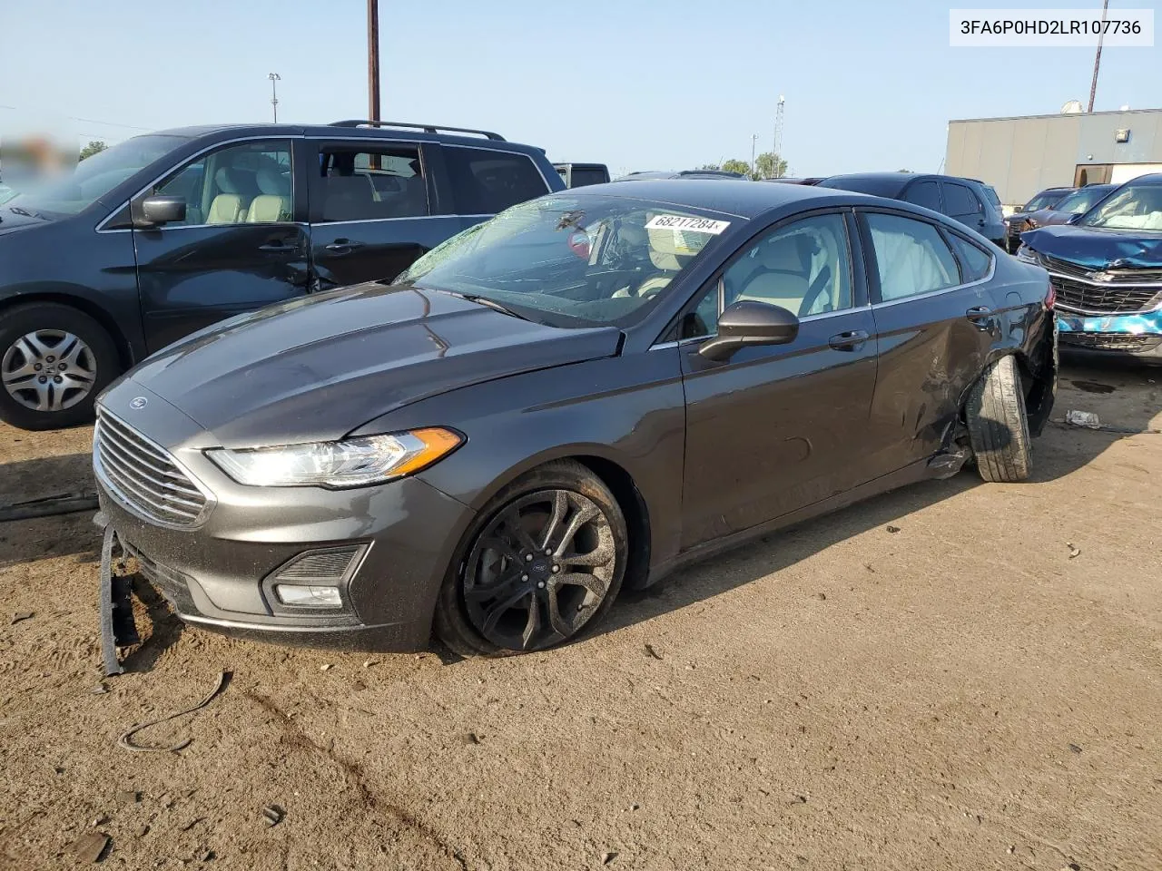 2020 Ford Fusion Se VIN: 3FA6P0HD2LR107736 Lot: 68217284