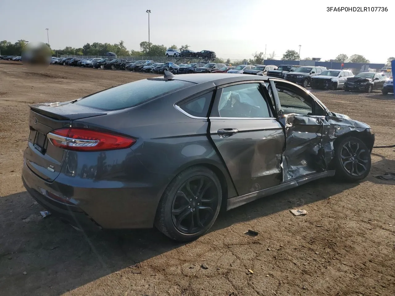 2020 Ford Fusion Se VIN: 3FA6P0HD2LR107736 Lot: 68217284