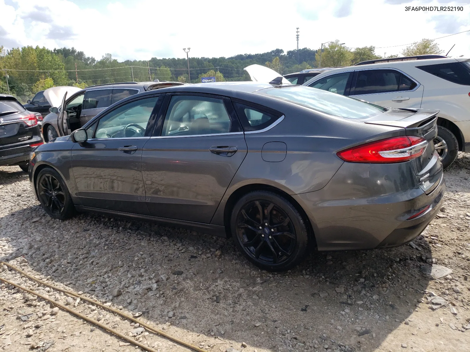 2020 Ford Fusion Se VIN: 3FA6P0HD7LR252190 Lot: 68327344