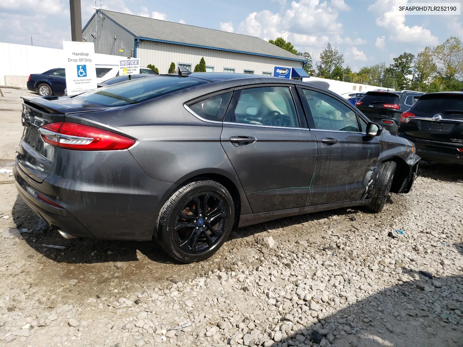 2020 Ford Fusion Se VIN: 3FA6P0HD7LR252190 Lot: 68327344