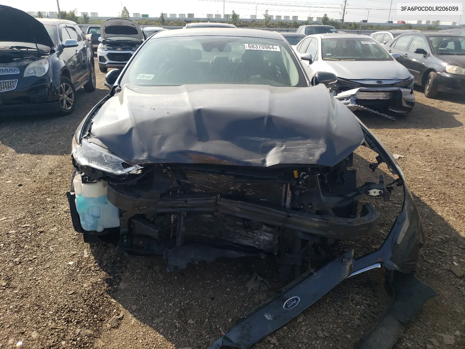 3FA6P0CD0LR206059 2020 Ford Fusion Sel