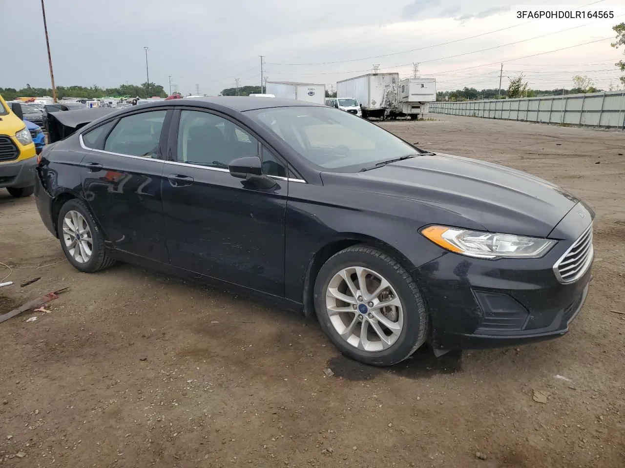 2020 Ford Fusion Se VIN: 3FA6P0HD0LR164565 Lot: 68391444