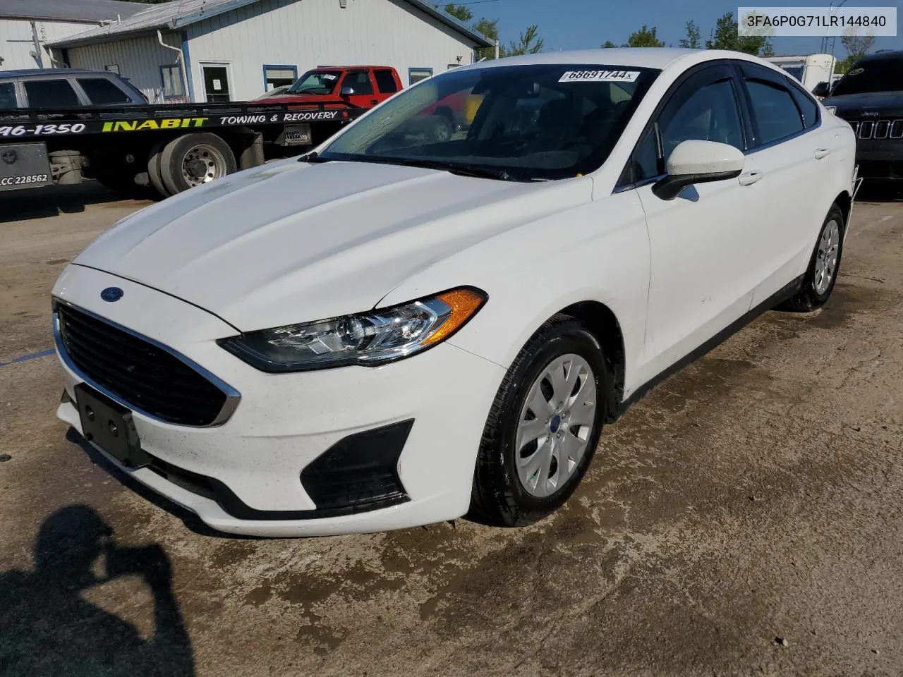 2020 Ford Fusion S VIN: 3FA6P0G71LR144840 Lot: 68691744