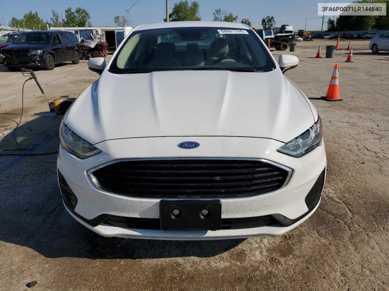 2020 Ford Fusion S VIN: 3FA6P0G71LR144840 Lot: 68691744